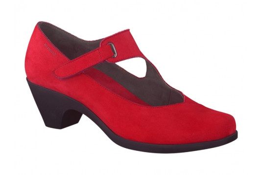 madelyn cuir 5 cm rouge
